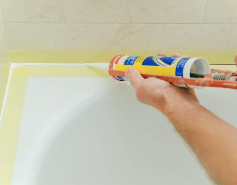 silicone in the bathroom